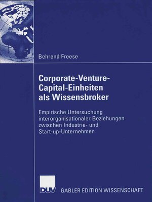 cover image of Corporate-Venture-Capital-Einheiten als Wissensbroker